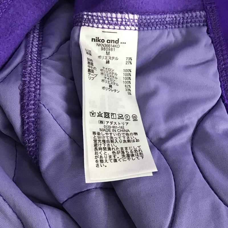 ニコアンド niko and... トレーナー 長袖 ハーフジップ M 無地 紫 / パープル / レディース USED 古着 中古 10143459