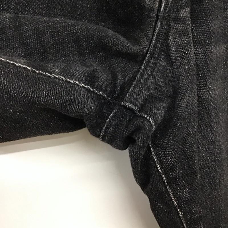 スティーブンソンオーバーオール STEVENSON OVERALL CO. パンツ デニム、ジーンズ デニムパンツ スリムパンツ カジュアルパンツ 28インチ 無地 黒 / ブラック /  メンズ USED 古着 中古 10126828