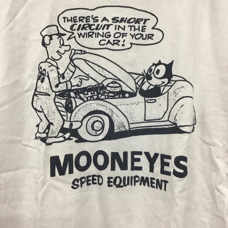 ムーン MOON Tシャツ 半袖 半袖カットソー プリントTシャツ クルーネックカットソー felix M プリント 白 / ホワイト / メンズ USED 古着 中古 10138225