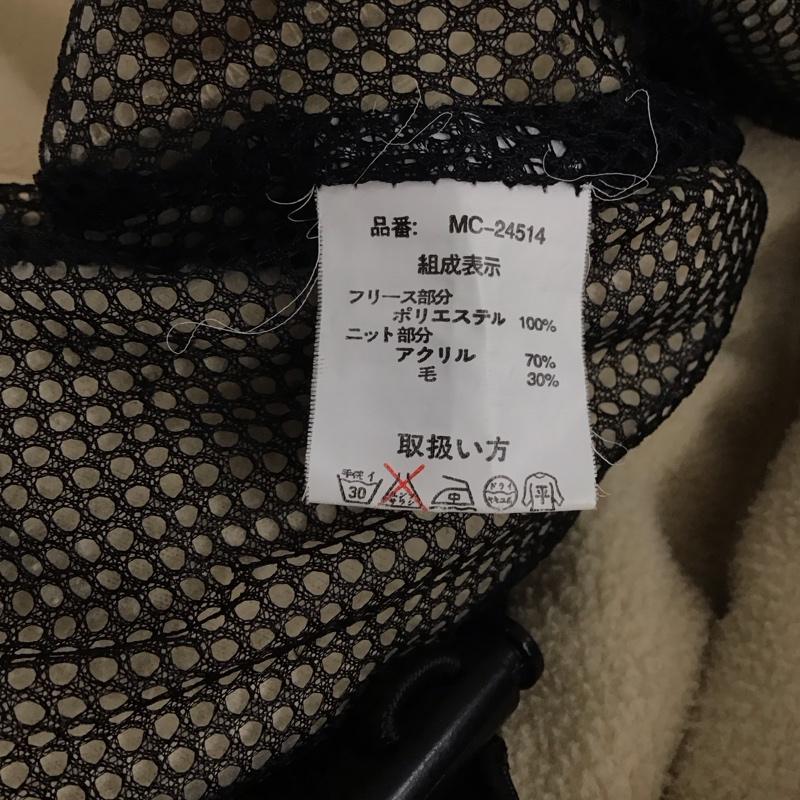 エムシーエム MCM ジャケット、上着 ジャケット、ブレザー mc-24514 フリースジャケット ジップアップジャケット スタンドネック L ロゴ、文字 ベージュ / ベージュ / メンズ USED 古着 中古 10132077