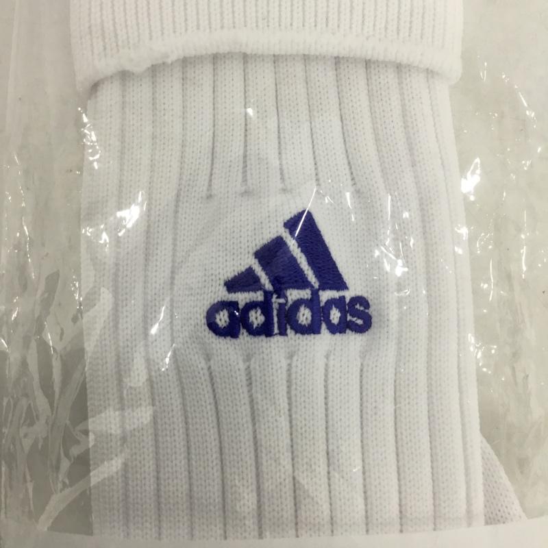 アディダス adidas ファッション小物 ファッション小物 BS2732 サッカー フットサル ストッキング 3ストライプ ゲームソックス ロゴ、文字 白 / ホワイト / X 青 / ブルー / メンズ USED 古着 中古 10132183