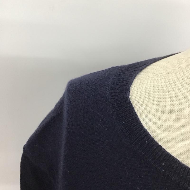 ポロラルフローレン POLO RALPH LAUREN ニット、セーター 長袖 Vネック S 無地 紺 / ネイビー /  レディース USED 古着 中古 10110251