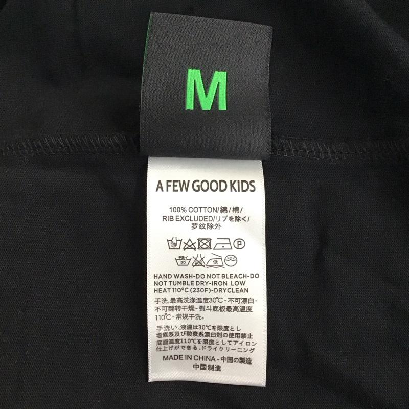 アフューグッドキッズ A FEW GOOD KIDS Tシャツ 半袖 半袖カットソー プリントTシャツ クルーネックカットソー M ロゴ、文字 黒 / ブラック / メンズ USED 古着 中古 10120014