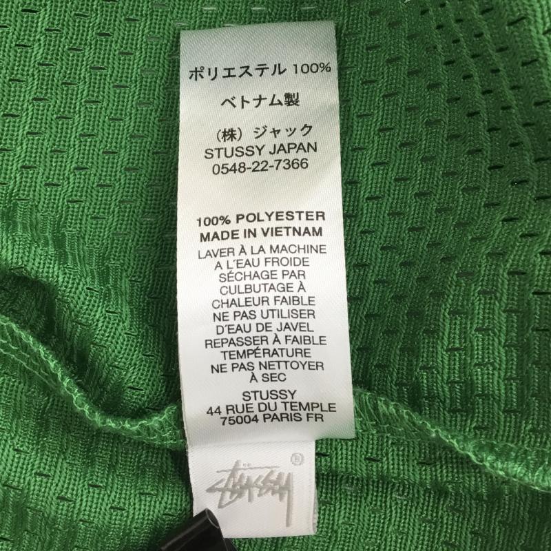 ステューシー STUSSY Tシャツ 半袖 ゲームシャツ クルーフットボールシャツ M ロゴ、文字 X プリント 緑 / グリーン / メンズ USED 古着 中古 10112604