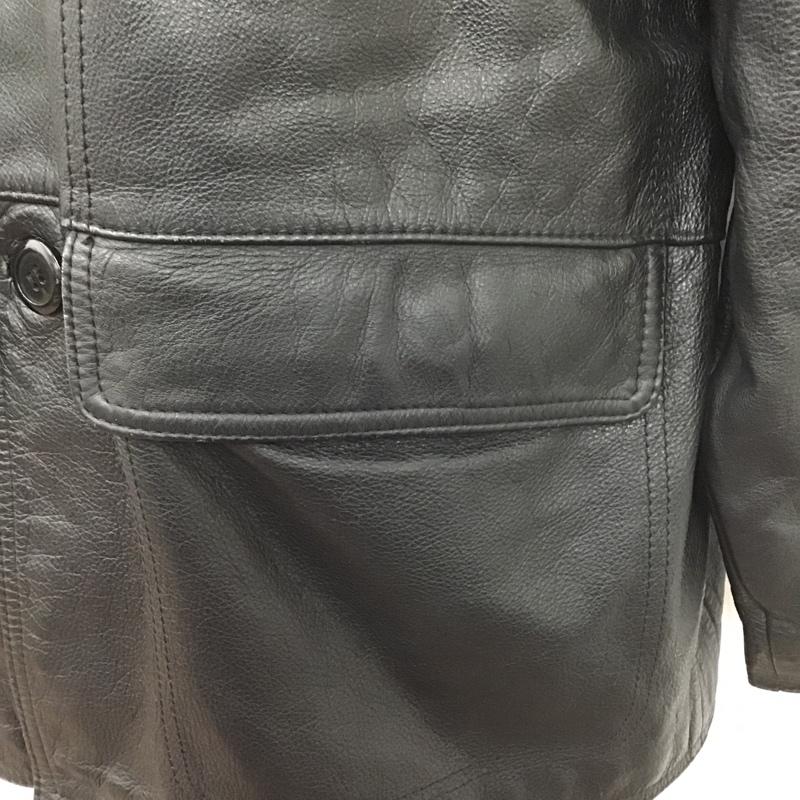 古着 USED コート コート一般 レザー L 無地 黒 / ブラック / メンズ USED 古着 中古 10105977