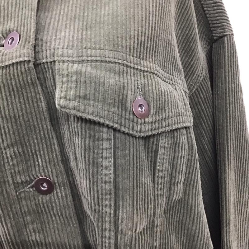 ザラ ZARA ジャケット、上着 ジャケット、ブレザー コーデュロイジャケット XS 無地 カーキ / カーキ / レディース USED 古着 中古 10121565