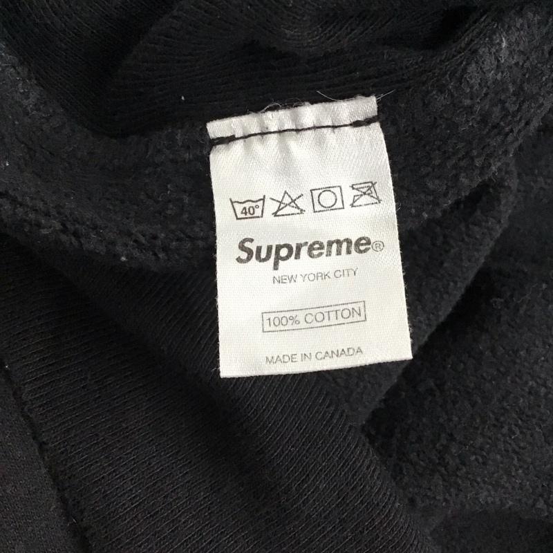シュプリーム Supreme パーカー 長袖 2016aw ブラックフーディーパーカー プルオーバーパーカー 長袖スウェット M ロゴ、文字 黒 / ブラック / メンズ USED 古着 中古 10136731