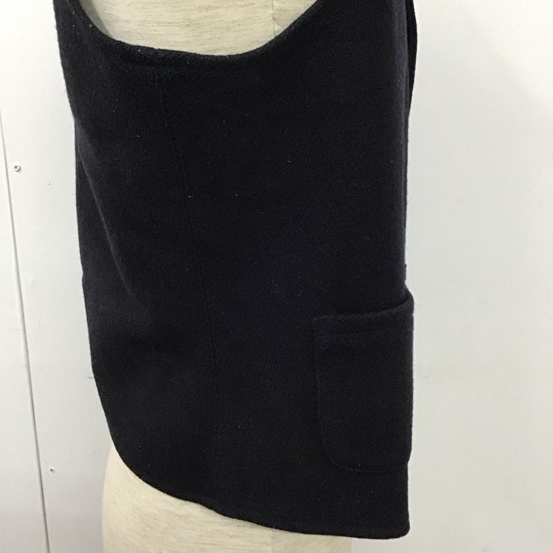 ジョンソンウーレンミルズ Johnson Woolen Mills ベスト ベスト ベスト ノースリーブカットソー 前ボタン 無地 紺 / ネイビー / メンズ USED 古着 中古 10128033