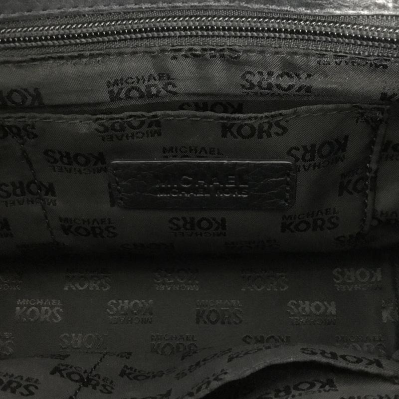 マイケルコース MICHAEL KORS ハンドバッグ ハンドバッグ ショルダーバッグ 2WAY ロゴ、文字 黒 / ブラック / X 金 / ゴールド / レディース USED 古着 中古 10128992