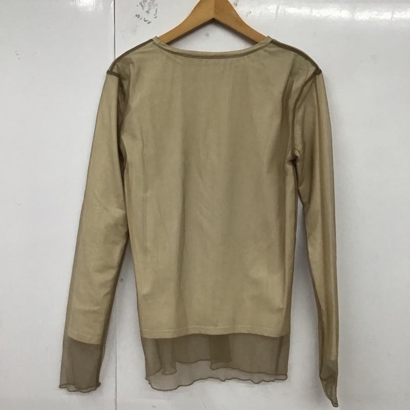 ヌナ NEUNA カットソー 長袖 NNIZI0722001 2wayレイヤードシアーロングカットソー FREE 無地 ベージュ / ベージュ / レディース USED 古着 中古 10129235