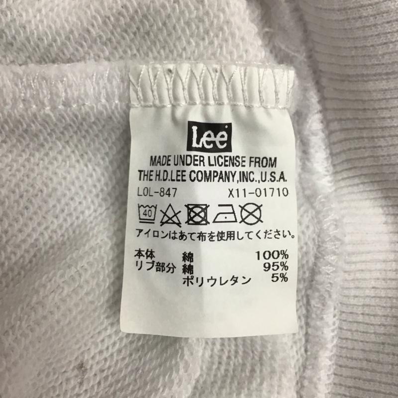 リー Lee パーカー 長袖 長袖パーカー フード付きパーカー プリントスウェット トレーナー XL ロゴ、文字 白 / ホワイト /  メンズ USED 古着 中古 10116272