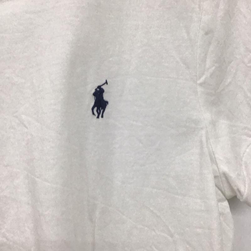 ポロバイラルフローレン Polo by RALPH LAUREN Tシャツ 半袖 半袖カットソー プリントTシャツ クルーネックカットソー M ロゴ、文字 白 / ホワイト / レディース USED 古着 中古 10138826