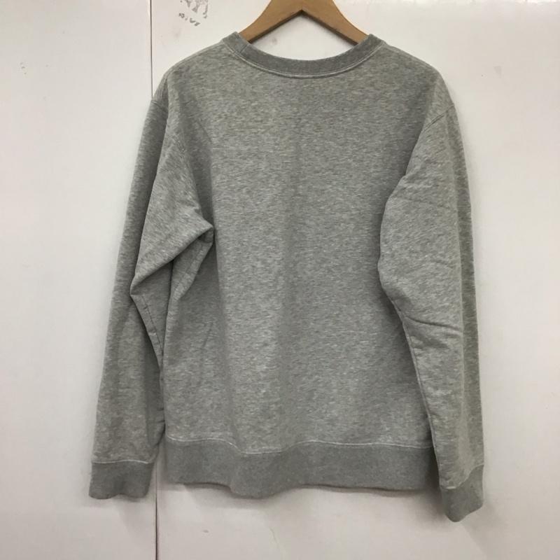 モンベル mont-bell トレーナー 長袖 2104645 長袖トレーナー スウェット クルーネック プルオーバー L ロゴ、文字 灰 / グレー / メンズ USED 古着 中古 10129079