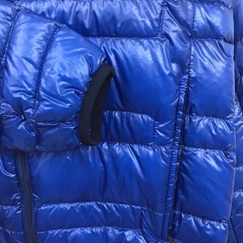 ザノースフェイス THE NORTH FACE ジャケット、上着 ダウンジャケット NDW18171 LIGHT HEAT HOODIE M ロゴ、文字 青 / ブルー / レディース USED 古着 中古 10131558