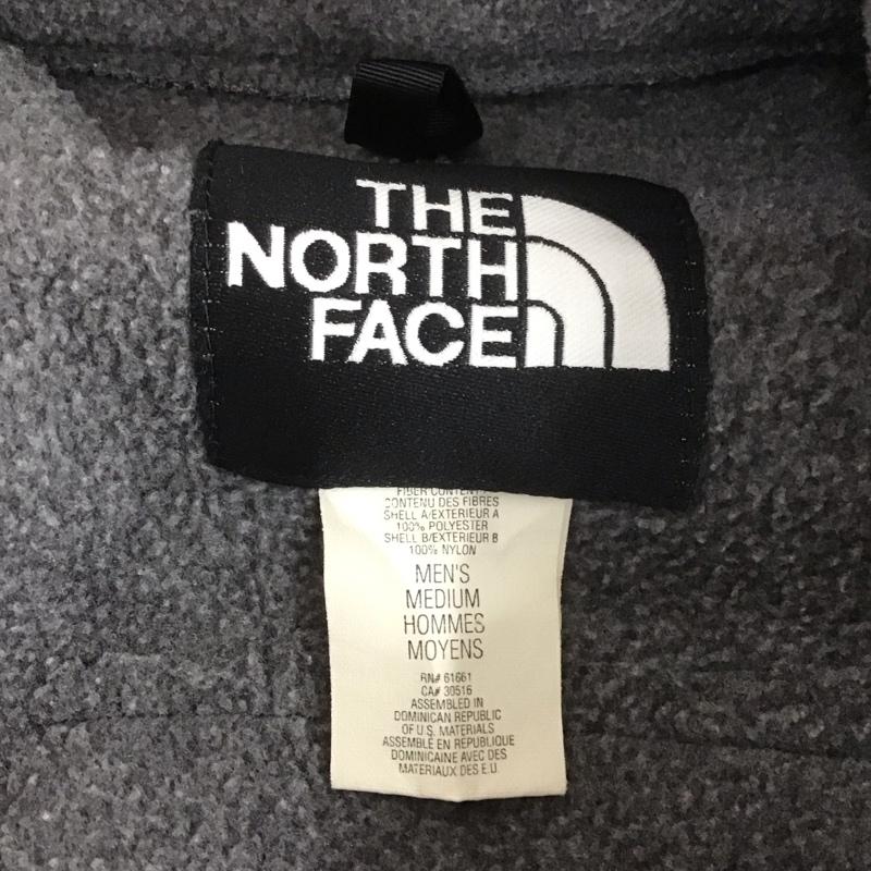 ザノースフェイス THE NORTH FACE ベスト ベスト ジップアップベスト ベスト ノースリーブカットソー M ロゴ、文字 黒 / ブラック / X 灰 / グレー / メンズ USED 古着 中古 10107124