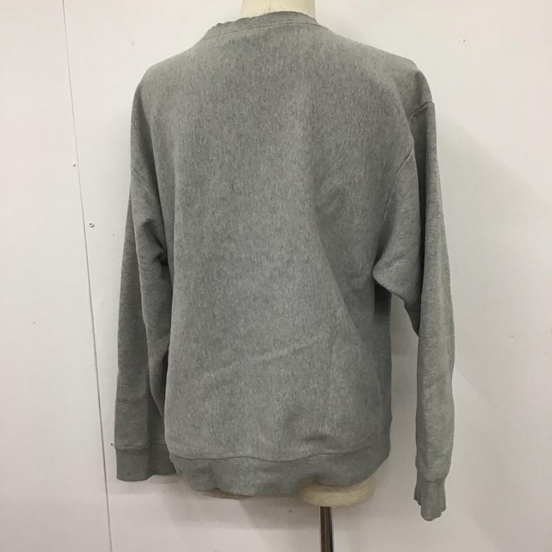 カーハート Carhartt トレーナー 長袖 長袖トレーナー スウェット クルーネック リブスウェットカットソー L ロゴ、文字 灰 / グレー / メンズ USED 古着 中古 10107683