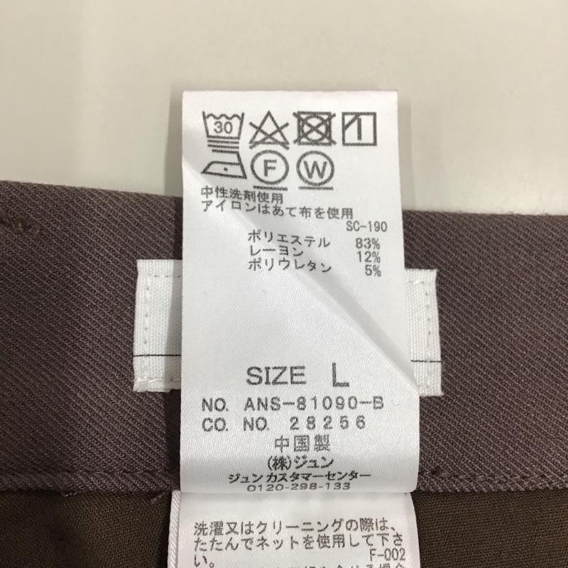 ジュンレッド JUNRed パンツ スラックス ワイドパンツ カジュアルパンツ ワークパンツ スラックス L 無地 茶 / ブラウン / メンズ USED 古着 中古 10116896