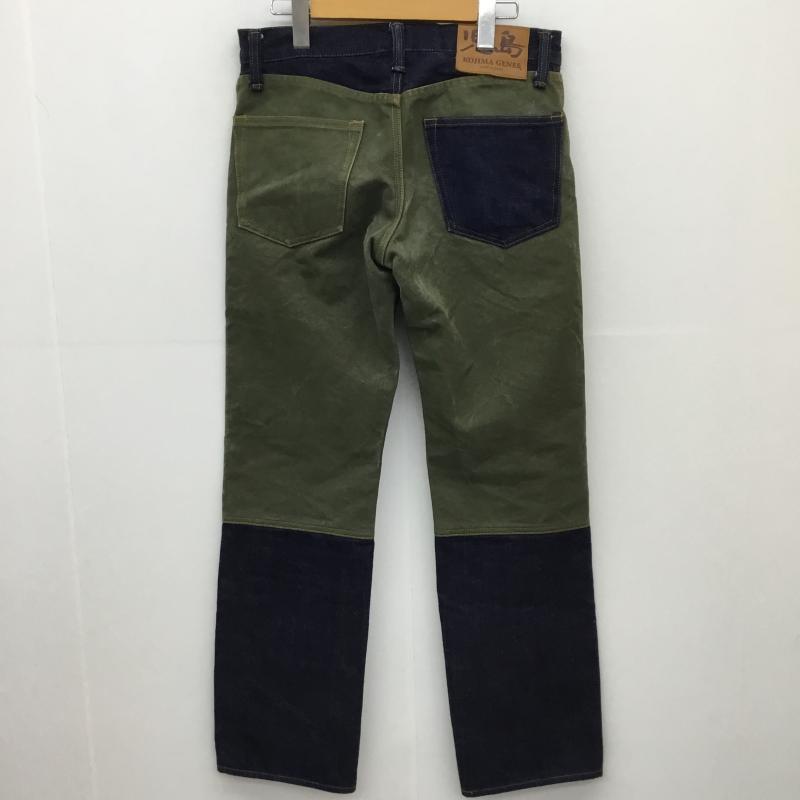 コジマジーンズ KOJIMAGENES パンツ デニム、ジーンズ 30インチ 無地 紺 / ネイビー / X 緑 / グリーン / メンズ USED 古着 中古 10129967