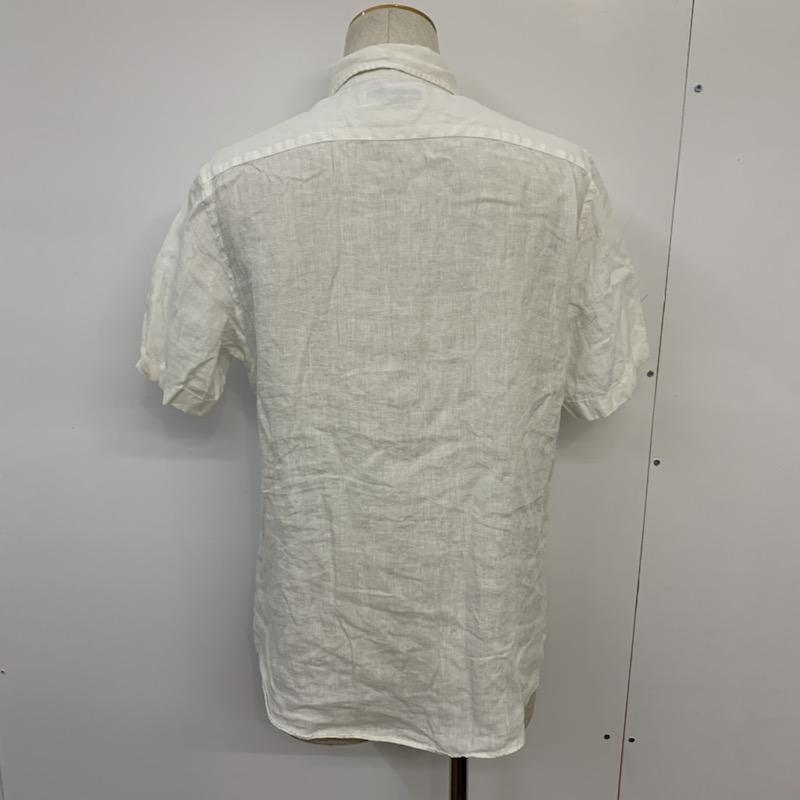 グリーンレーベルリラクシング green label relaxing シャツ、ブラウス 半袖 L 無地 白 / ホワイト / メンズ USED 古着 中古 10039241