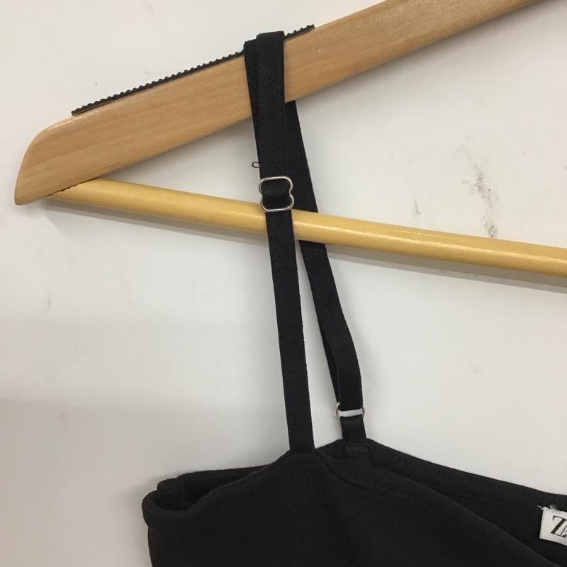 ザラ ZARA キャミソール キャミソール キャミソール ノースリーブカットソー M 無地 黒 / ブラック / レディース USED 古着 中古 10135017