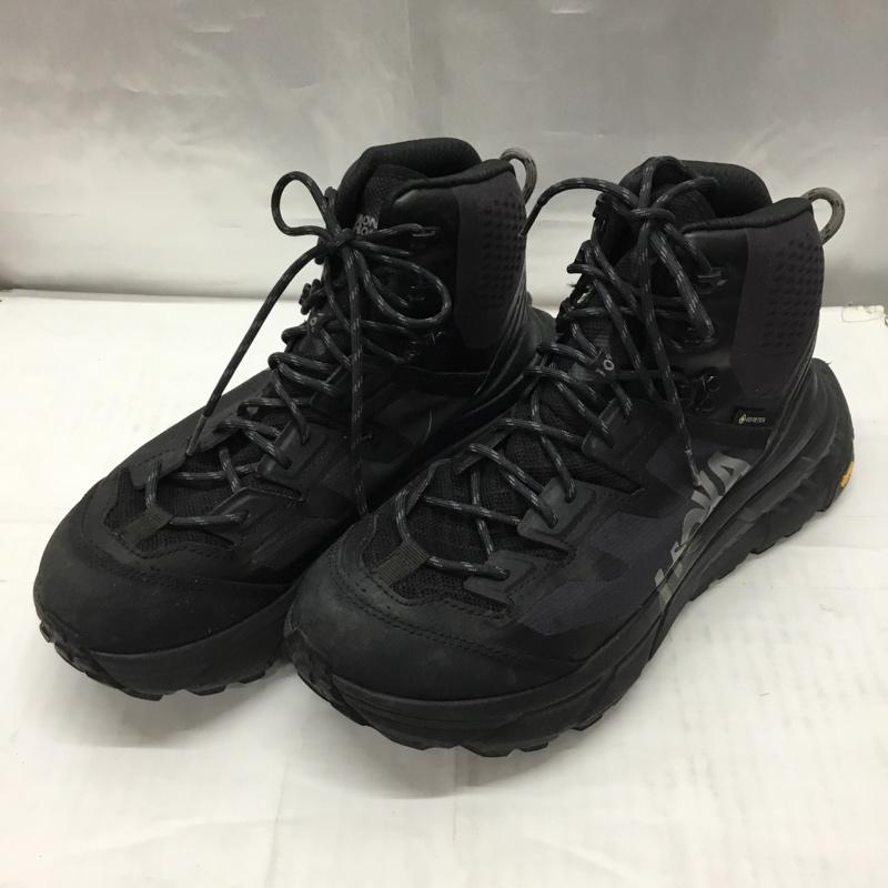 ホカオネオネ HOKA ONEONE スニーカー スニーカー 1113510 TENNINE HIKE GORE-TEX ハイキングブーツ 27cm 27.0cm ロゴ、文字 黒 / ブラック / メンズ USED 古着 中古 10106263