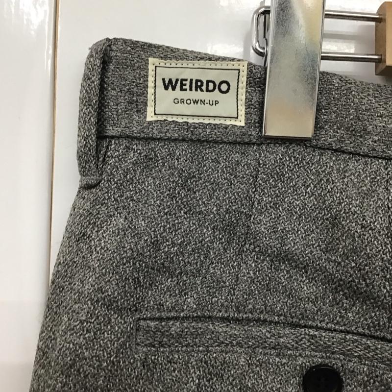 ウィアード WEIRDO パンツ スラックス スラックスパンツ ワイドパンツ カジュアルパンツ 34 無地 灰 / グレー / メンズ USED 古着 中古 10130504
