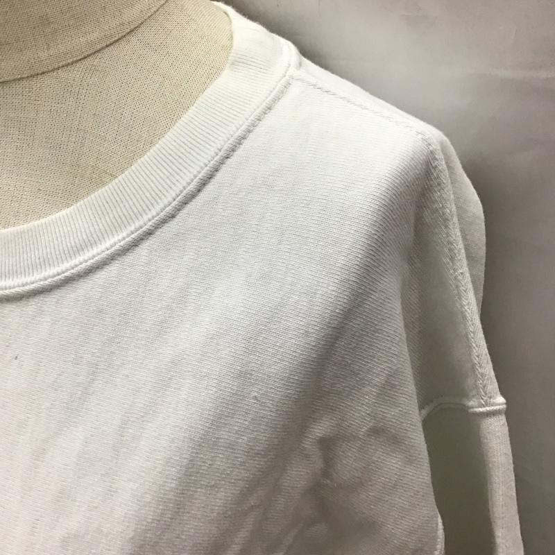 ミルクフェド MILKFED. Tシャツ 半袖 CWSP387 Champion クルーネック FREE ロゴ、文字 白 / ホワイト / レディース USED 古着 中古 10112418