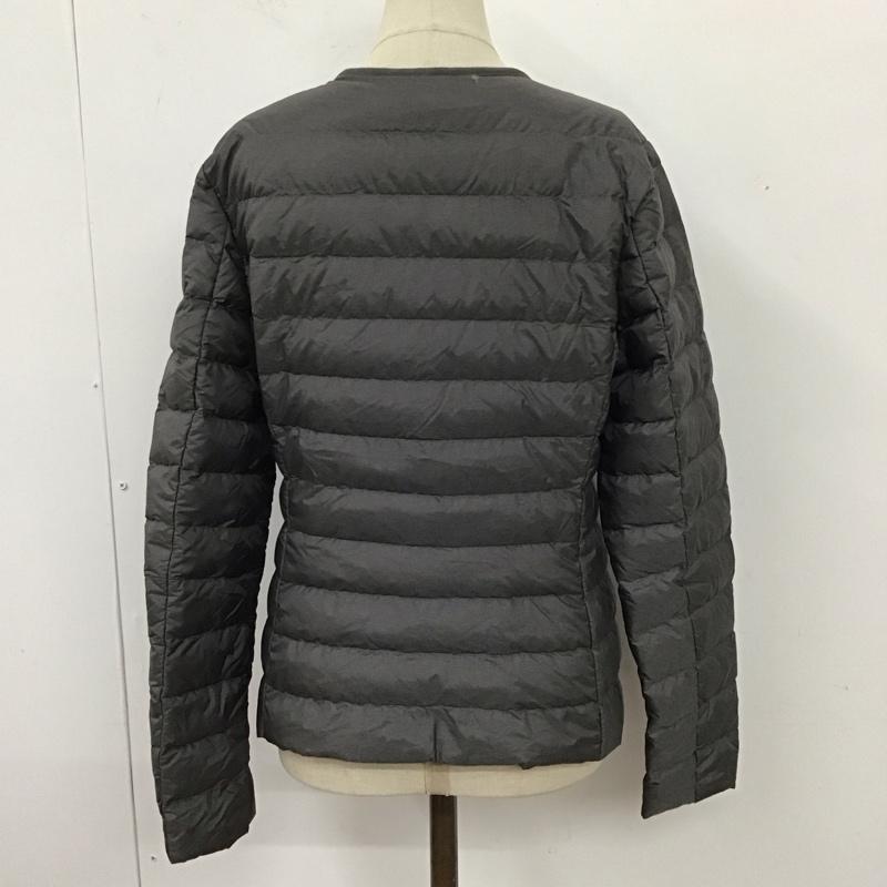 ユニクロ UNIQLO ジャケット、上着 ジャケット、ブレザー 211-400717 ノーカラーウルトラライトダウン ダウンジャケット M 無地 灰 / グレー / レディース USED 古着 中古 10118005