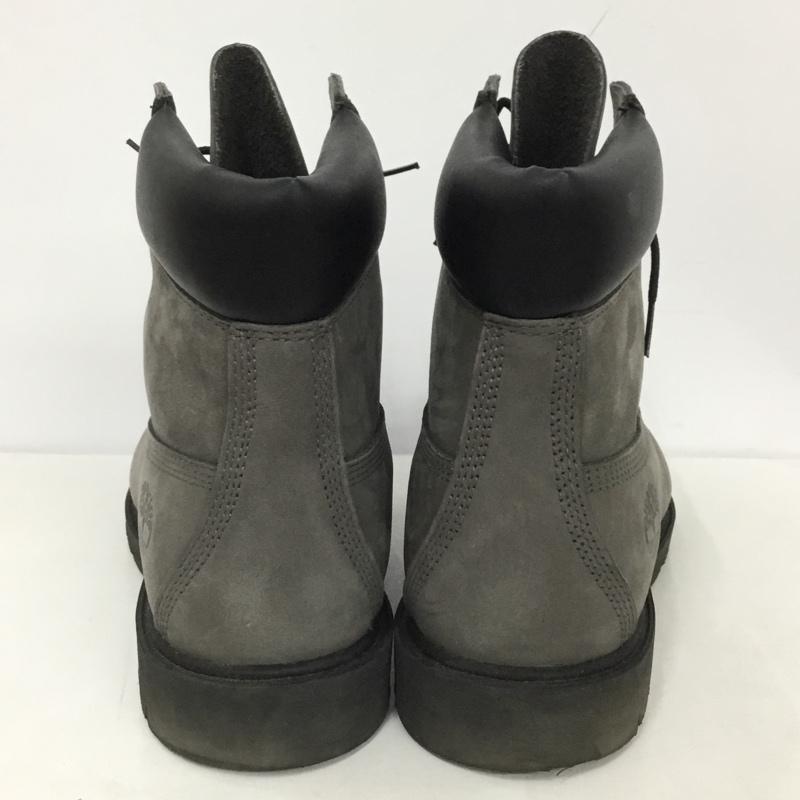 ティンバーランド Timberland ブーツ ショートブーツ A64YW 6INCH BASIC BOOT 26cm 箱有 防水加工 26.0cm ワンポイント 灰 / グレー / X 黒 / ブラック / メンズ USED 古着 中古 10130183