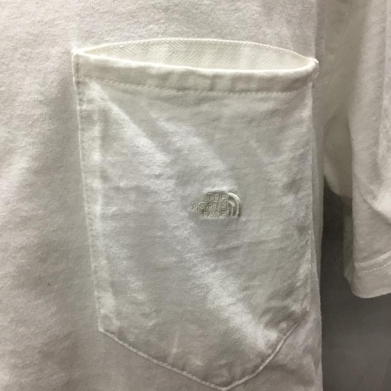 ザノースフェイス THE NORTH FACE Tシャツ 半袖 NT3103N 7ozH/SPocketTee 半袖カットソー ポケットTシャツ L ロゴ、文字 白 / ホワイト / メンズ USED 古着 中古 10116685