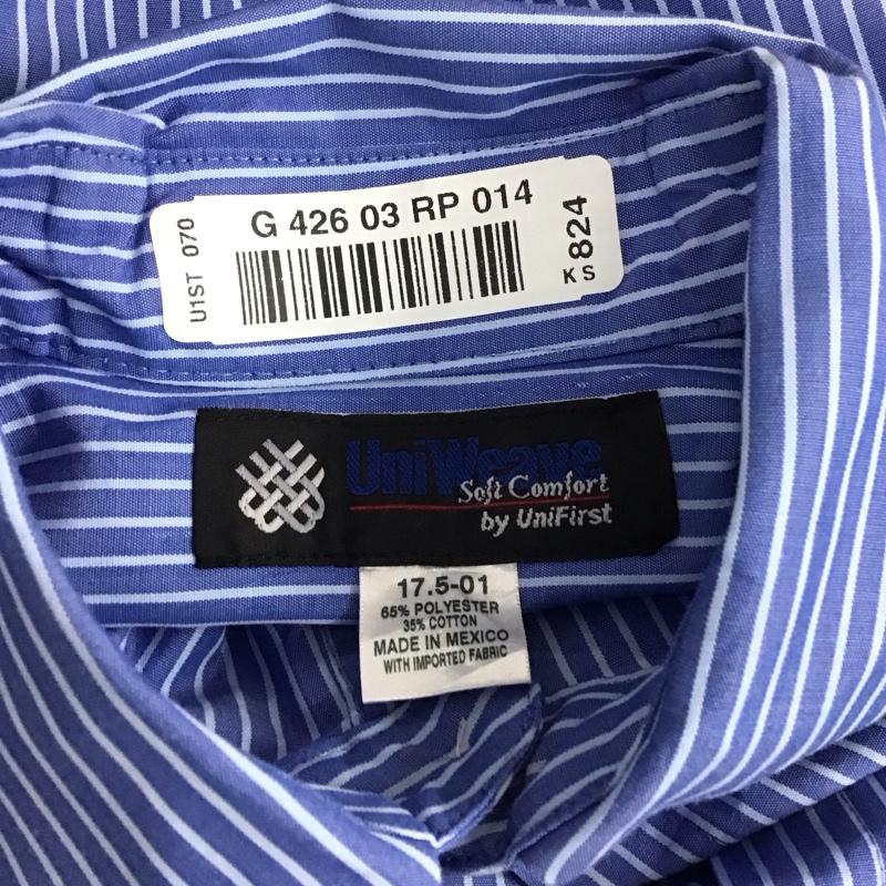 古着 USED シャツ、ブラウス 半袖 UniFirst ストライプ 水色 / ライトブルー / メンズ USED 古着 中古 10108017