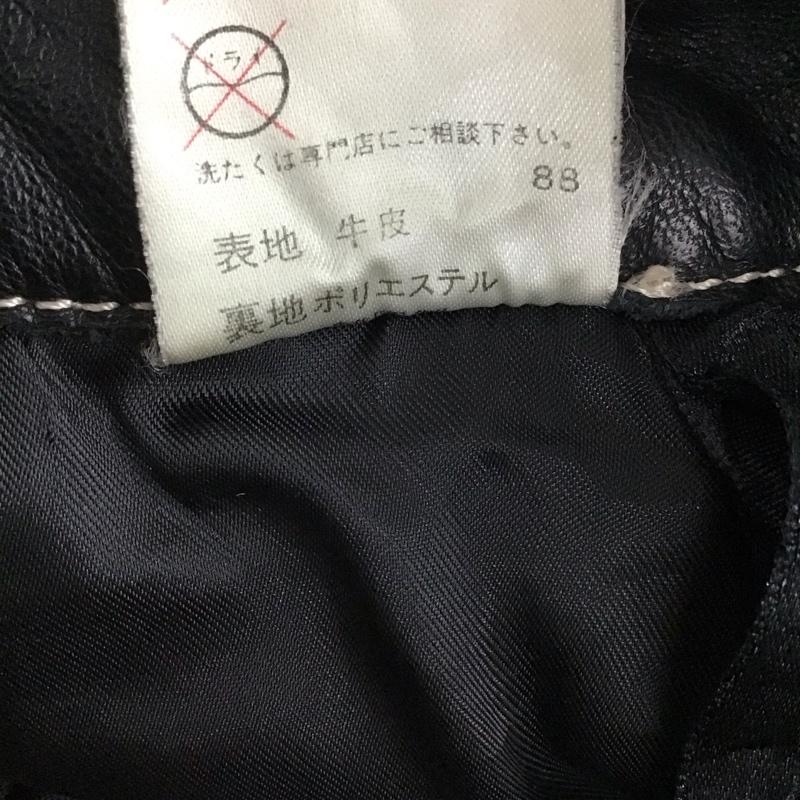 ジャンポールゴルチエ Jean Paul Gaultier パンツ ワークパンツ、ペインターパンツ レザーパンツ ワイドパンツ カジュアルパンツ カウレザーパンツ 48 無地 黒 / ブラック / メンズ USED 古着 中古 10149759