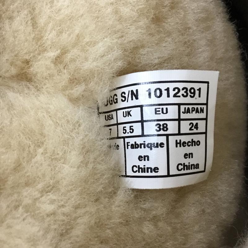 アグ UGG ブーツ 一般 1012391 TANIA シープスキンファー ヘリンボーン 24cm 箱有 24.0cm 無地 ベージュ / ベージュ / レディース USED 古着 中古 10105886