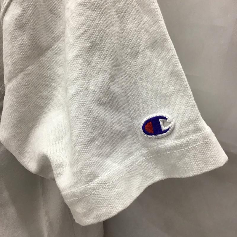 ミルクフェド MILKFED. Tシャツ 半袖 CWSP387 Champion クルーネック FREE ロゴ、文字 白 / ホワイト / レディース USED 古着 中古 10112418