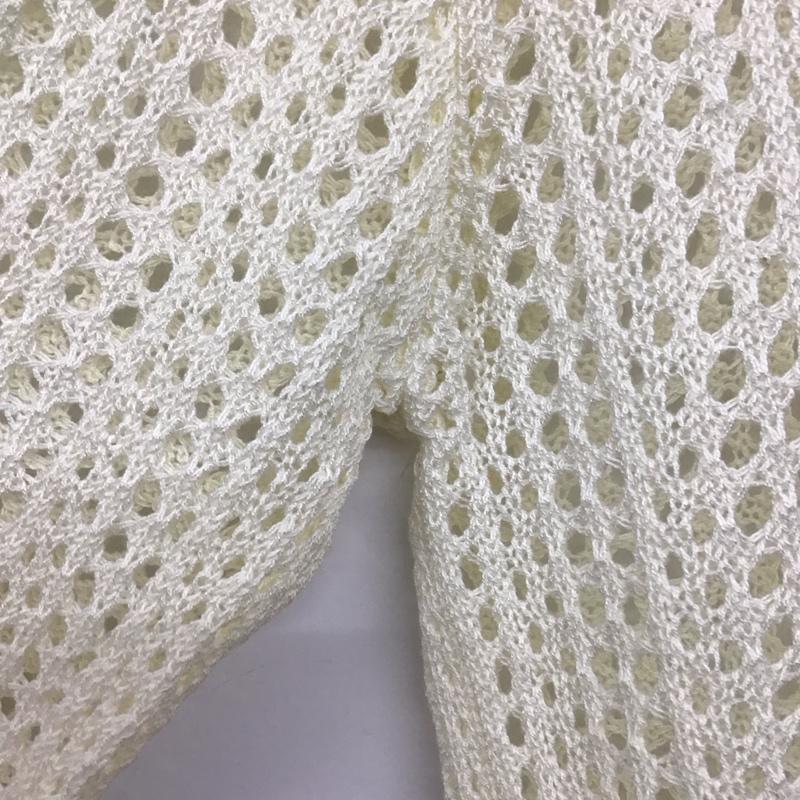 ザラ ZARA ポロシャツ 七分袖 FREE 無地 白 / ホワイト / レディース USED 古着 中古 10133802