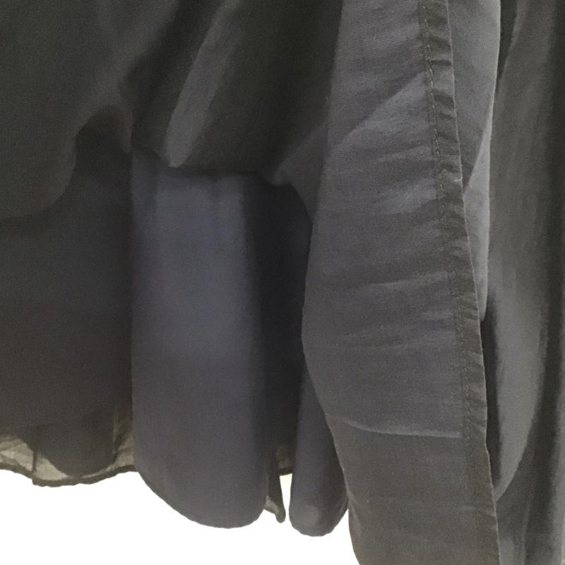 ユナイテッドアローズグリーンレーベルリラクシング UNITED ARROWS green label relaxing スカート ロングスカート 3524-676-2361 シアー ギャザー スカート 無地 紺 / ネイビー /  レディース USED 古着 中古 10133158