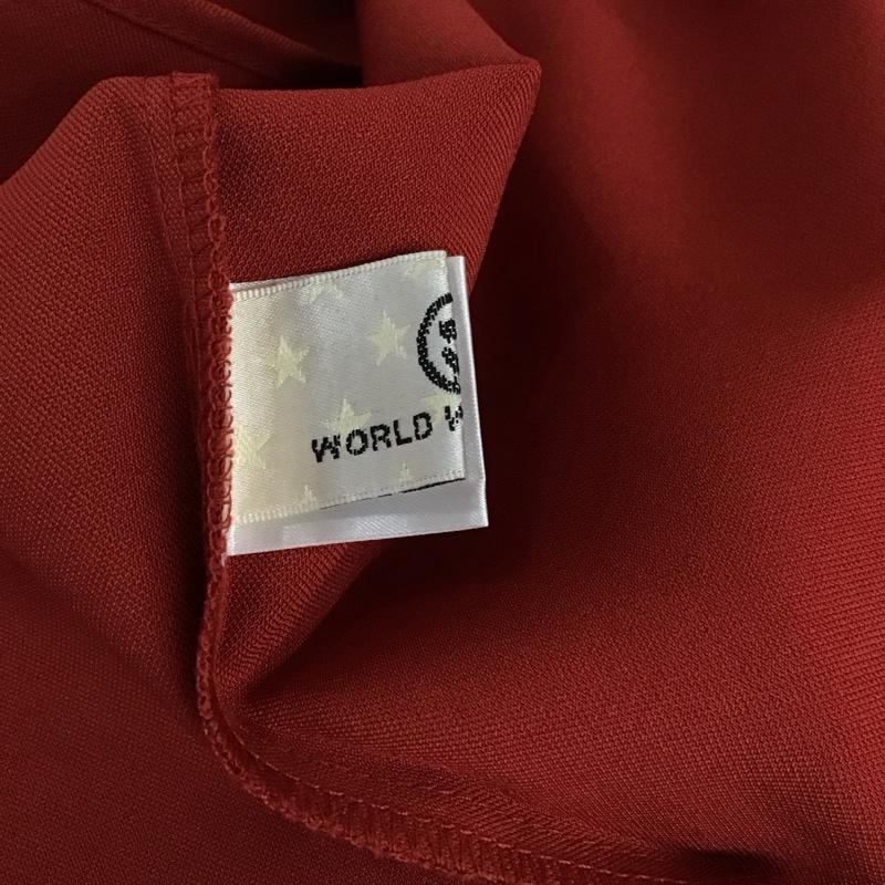 ワールドワイドラブ WORLD WIDE LOVE! カットソー 長袖 1 刺繍 赤 / レッド / レディース USED 古着 中古 10120190