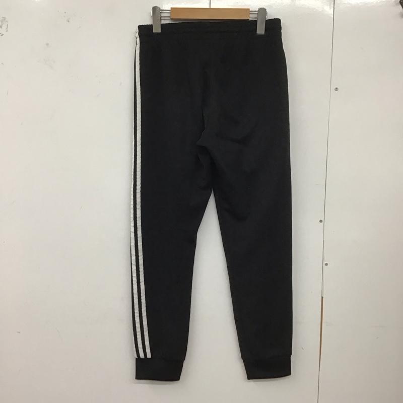 アディダス adidas パンツ ワークパンツ、ペインターパンツ cw1275 スリーストライプスパンツ ジャージ M ロゴ、文字 黒 / ブラック / メンズ USED 古着 中古 10127150