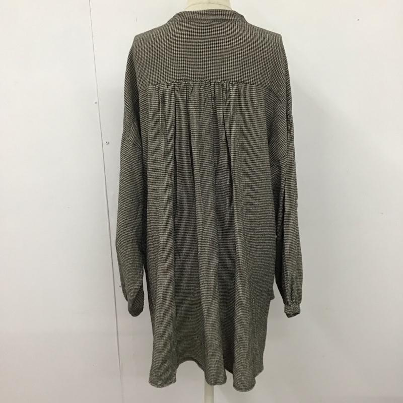 サマンサモスモス Samansa Mos2 カットソー 長袖 長袖シャツ ノーカラーシャツ 長袖カットソー チェックシャツ FREE 総柄 マルチカラー / マルチカラー / レディース USED 古着 中古 10122805