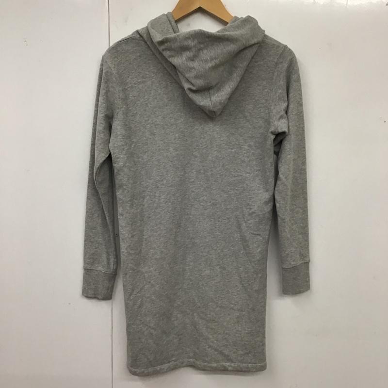 チャンピオン Champion ワンピース ひざ丈スカート CW-L106 スウェット パーカー M ワンポイント 灰 / グレー / レディース USED 古着 中古 10119595