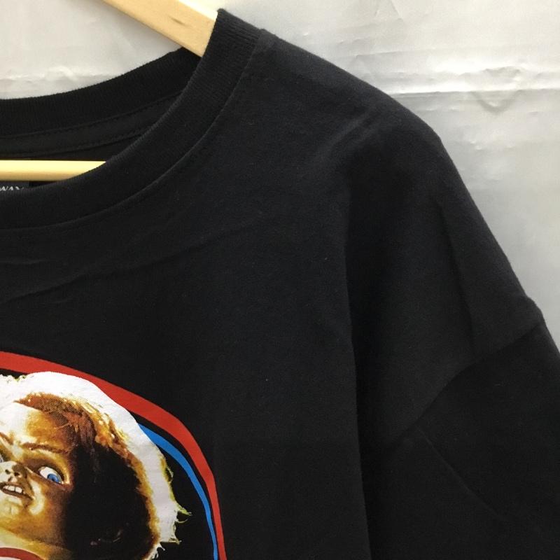 古着 USED Tシャツ 半袖 半袖カットソー プリントTシャツ クルーネックカットソー XL プリント 黒 / ブラック / レディース USED 古着 中古 10108350