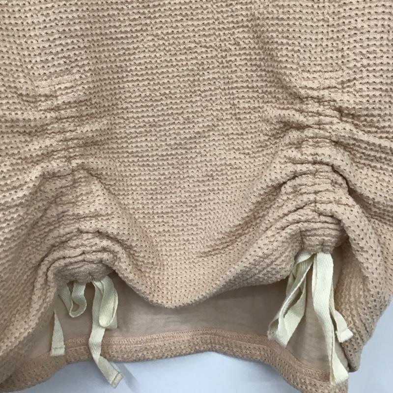 レイビームス Ray BEAMS カットソー 半袖 半袖カットソー クルーネックカットソー パフスリーブ 無地 ベージュ / ベージュ / レディース USED 古着 中古 10129535