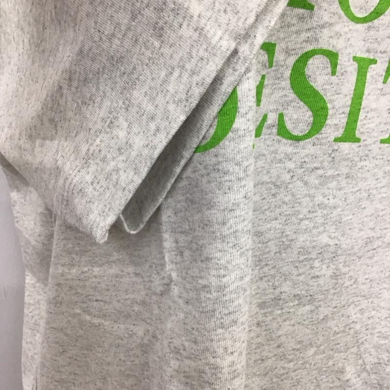ローリーズファーム LOWRYS FARM Tシャツ 半袖 LF623081AD クルーネック FREE ロゴ、文字 灰 / グレー / レディース USED 古着 中古 10115090