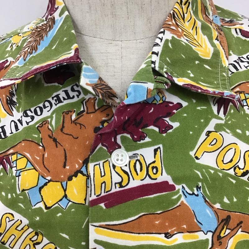 古着 USED シャツ、ブラウス 半袖 半袖シャツ カラーシャツ 半袖カットソー プリントシャツ 90s FREE プリント マルチカラー / マルチカラー /  メンズ USED 古着 中古 10109091