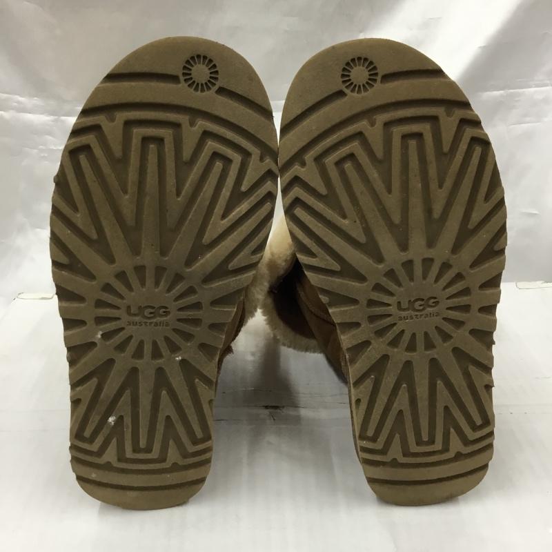 アグ UGG ブーツ 一般 1873 Bailey Button Triplet 25cm 25.0cm 無地 キャメル / キャメル / レディース USED 古着 中古 10105873