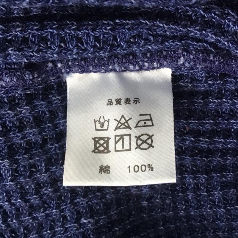 ジェラード JELADO カットソー 長袖 ヘンリーネック 42 無地 紺 / ネイビー / メンズ USED 古着 中古 10107866