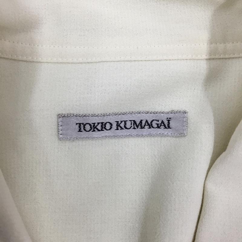 トキオクマガイ TOKIOKUMAGAI シャツ、ブラウス 半袖 半袖シャツ カラーシャツ 半袖カットソー 無地シャツ M 無地 オフホワイト / オフホワイト / メンズ USED 古着 中古 10106425