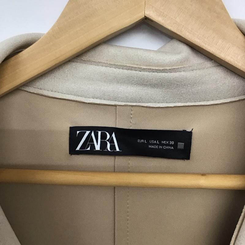 ザラ ZARA コート コート一般 4968/021/710 L 無地 ベージュ / ベージュ / レディース USED 古着 中古 10132787