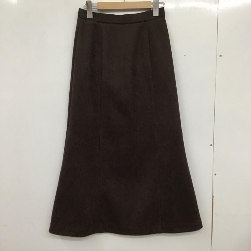 ジーナシス JEANASIS スカート ロングスカート JS050661TS ヌバックライクマーメイドスカート FREE 無地 茶 / ブラウン / レディース USED 古着 中古 10134258