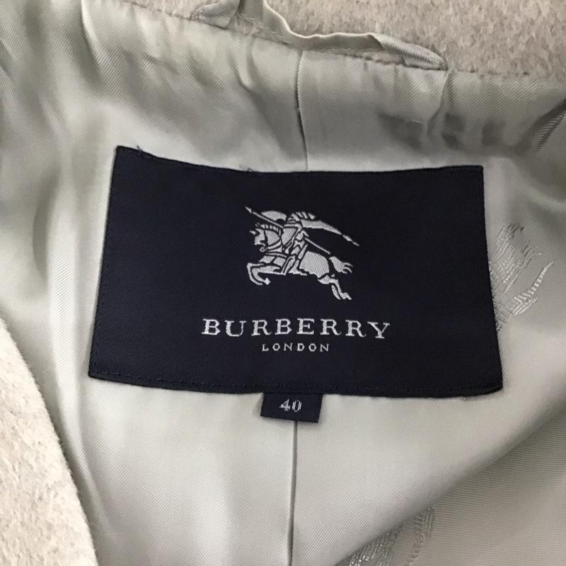 バーバリーロンドン Burberry London コート コート一般 コート カラージャケット アウター アンゴラコート 40 無地 灰 / グレー / レディース USED 古着 中古 10107382
